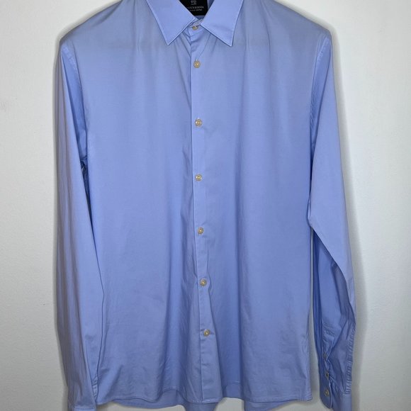 Scotch & Soda Light Blue L/S Button Down Shirt - Sz L - Picture 1 of 3